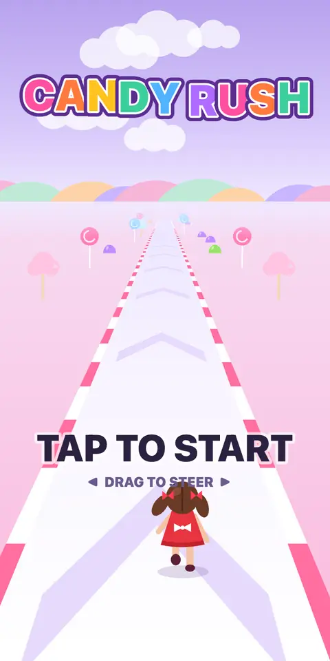 Candy Rush — start screen