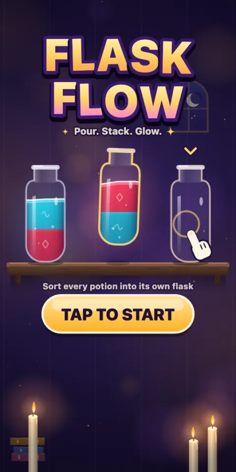 Flask Flow — start screen