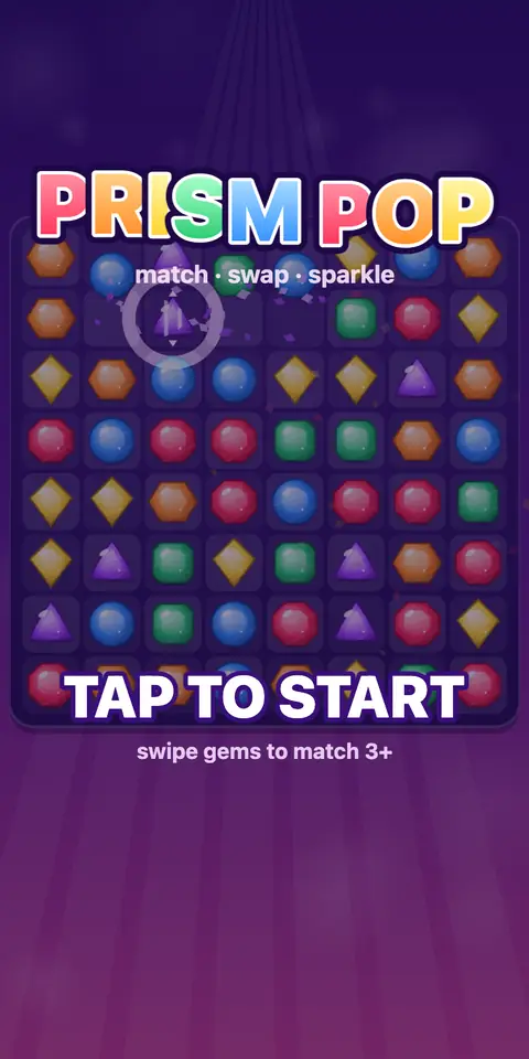 Prism Pop — start screen