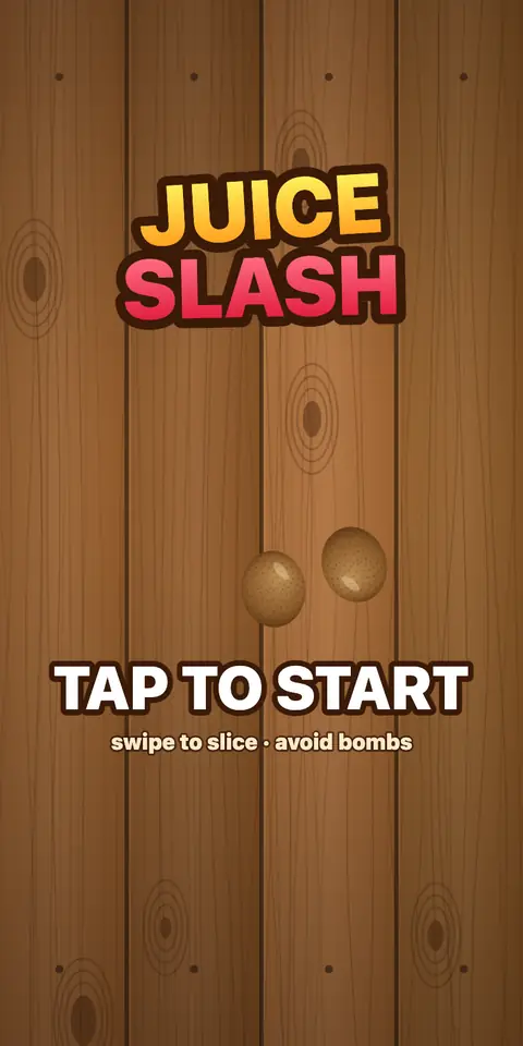 Juice Slash — start screen
