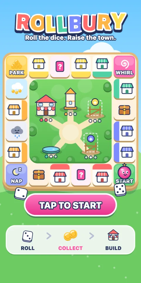 Rollbury — start screen