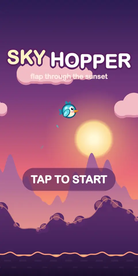 Sky Hopper — start screen